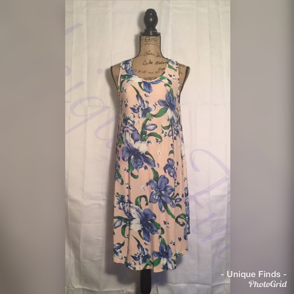 Umbrella Dress-Cream Floral